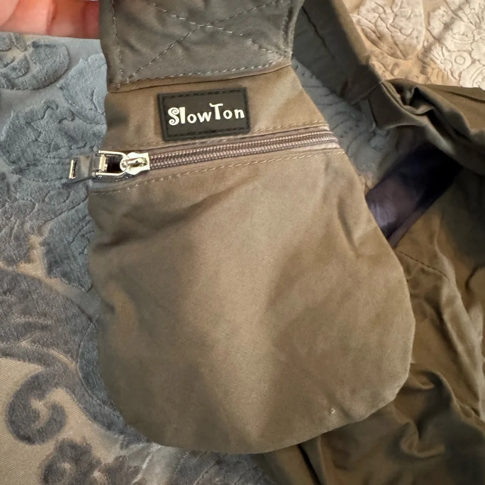 Slow ton Dog or cat Carrier Sling Gray medium